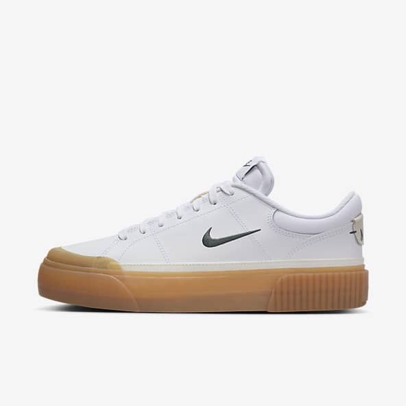 Womens white nikes on sale discount